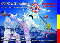 afis Campionatul National De Karate WKC pentru Juniori Si Seniori - 2015