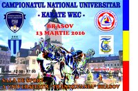 afis Campionatul National Universitar Karate WKC