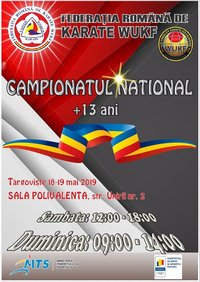 afis CAMPIONATUL NATIONAL +13 ANI 2019