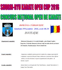 afis Shorin-Ryu Karate Open Cup - Targoviste 2016